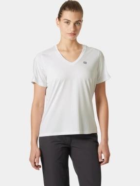 Helly Hansen W Salt Breeze V-Neck női rövid ujjú sport póló fehér színben 1