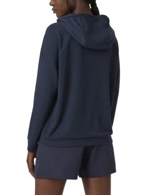 Helly Hansen W Inshore Hoodie női kapucnis pulóver sötétkék színben 3
