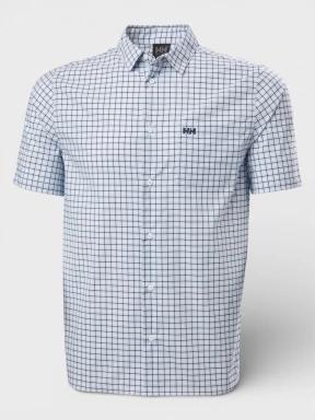 Helly Hansen Fjord Qd Ss Shirt 2.0 férfi rövid ujjú ing világoskék színben 1