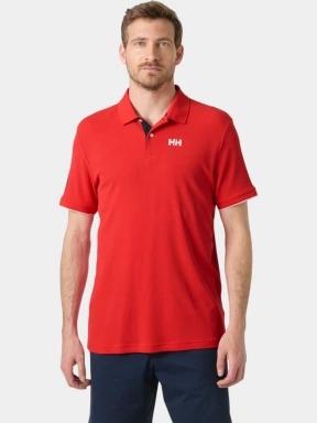 Helly Hansen Ocean Polo 2.0 férfi galléros póló piros színben 1