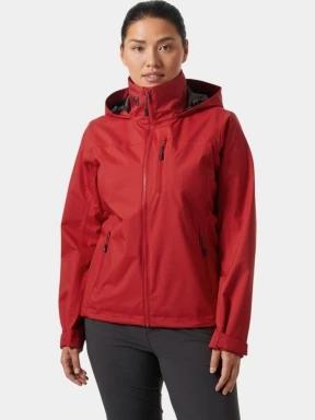 Helly Hansen W Crew Hooded Jacket 2.0 női vitorlás kabát piros színben 1