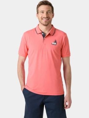 Helly Hansen Hp Figari Polo férfi galléros póló rózsaszín színben 1