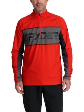 Spyder Paramount 1/2 Zip férfi pulóver piros színben 1