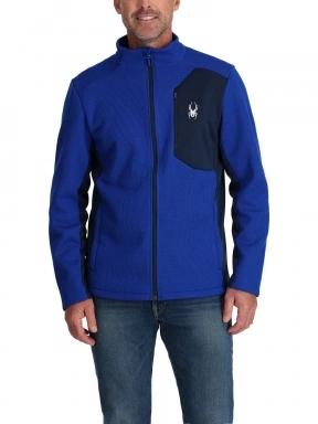 Spyder Bandit Jacket férfi polár pulóver kék színben 1