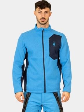 Spyder Bandit Jacket férfi polár pulóver kék színben 1