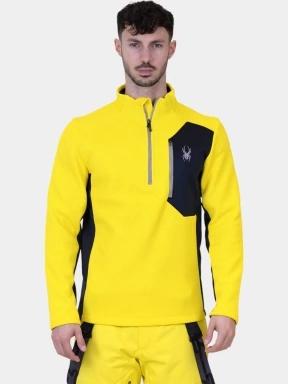 Spyder Bandit 1/2 Zip férfi polár pulóver sárga színben 1
