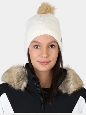 Spyder Plait Pom Hat női bojtos sapka homok színben 1