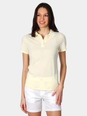 Luhta Luhta Halkokari női galléros póló sárga színben 1