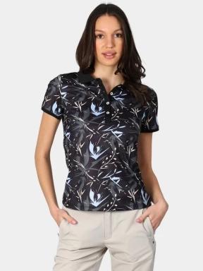 Luhta Luhta Alajoki női galléros póló fekete színben 1