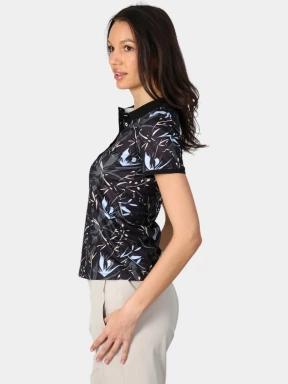 Luhta Luhta Alajoki női galléros póló fekete színben 3