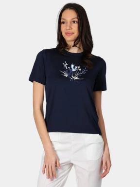 Luhta Luhta Annis női rövid ujjú póló sötétkék színben 1