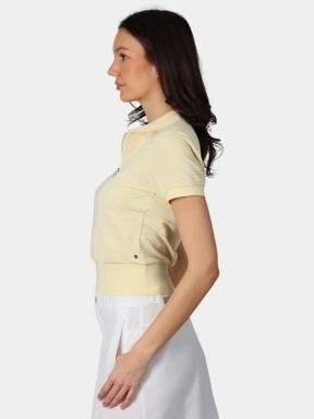 Luhta Luhta Ilmala női galléros póló sárga színben 3