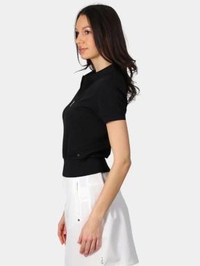 Luhta Luhta Ilmala női galléros póló fekete színben 3