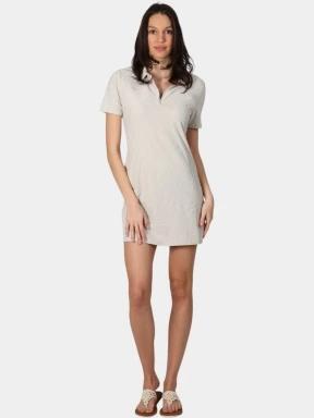 Luhta Luhta Ilmosalo női pólóruha homok színben 1