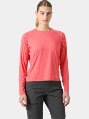 Helly Hansen W Shine Solen Ls Crew női hosszú ujjú sport póló rózsaszín színben 1