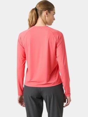 Helly Hansen W Shine Solen Ls Crew női hosszú ujjú sport póló rózsaszín színben 3