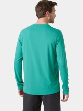 Helly Hansen Lifa Active Solen Ls férfi hosszú ujjú sport póló zöld színben 3