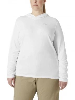 Helly Hansen W Hh Lifa Active Solen Hoodie női hosszú ujjú póló fehér színben 1