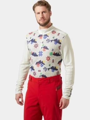 Helly Hansen Lifa Merino Midweight 1/2 Zip férfi aláöltöző felső fehér színben 1