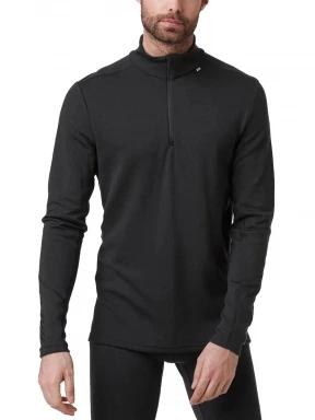 Helly Hansen Lifa Merino Midweight 1/2 Zip férfi aláöltöző felső fekete színben 1