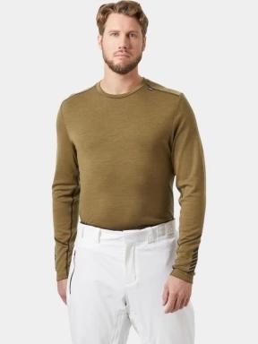 Helly Hansen Lifa Merino Midweight Crew férfi aláöltöző felső barna színben 1