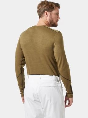 Helly Hansen Lifa Merino Midweight Crew férfi aláöltöző felső barna színben 3