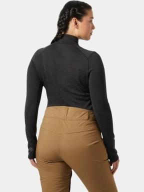 Helly Hansen W Lifa Merino Midw 1/2 Zip női aláöltöző felső fekete színben 3