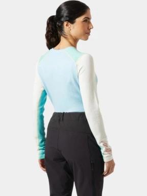 Helly Hansen W Lifa Merino Midweight Crew női aláöltöző felső világoskék színben 3