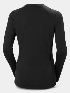 Helly Hansen W Lifa Merino Midweight Crew női aláöltöző felső fekete színben 3