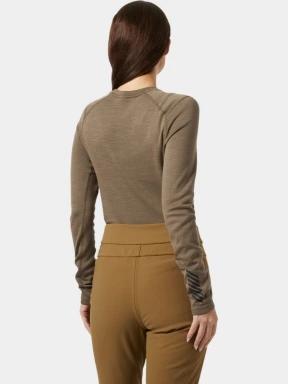 Helly Hansen W Lifa Merino Midw Gra Crew női aláöltöző felső oliva színben 3