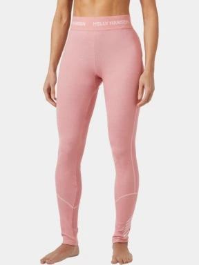 Helly Hansen W Lifa Merino Midweight Pant női aláöltöző nadrág rózsaszín színben 1