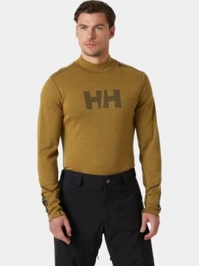 Helly Hansen Lifa Merino Midw Logo férfi aláöltöző felső oliva színben 1
