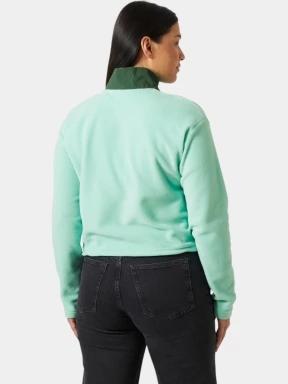 Helly Hansen W Daybreaker Cropped Fleece női polár pulóver zöld színben 3