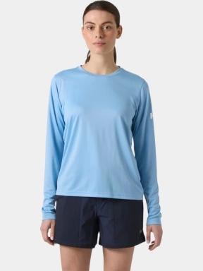 Helly Hansen W Hh Tech Crew Ls női hosszú ujjú sport póló világoskék színben 1