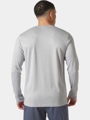 Helly Hansen Hh Tech Crew Ls 2.0 férfi hosszú ujjú sport póló szürke színben 3