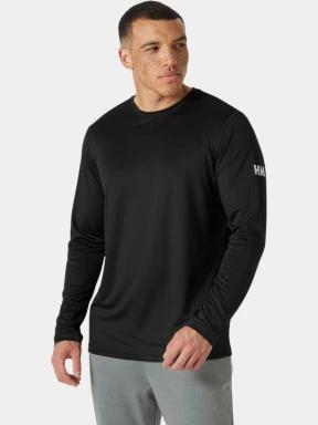 Helly Hansen Hh Tech Crew Ls férfi hosszú ujjú sport póló fekete színben 1