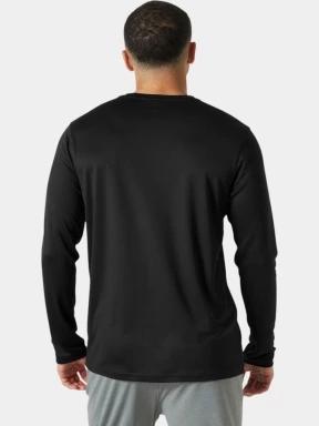 Helly Hansen Hh Tech Crew Ls férfi hosszú ujjú sport póló fekete színben 3