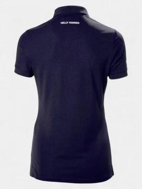 Helly Hansen W Crewline Polo női galléros póló sötétkék színben 3
