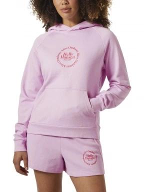 Helly Hansen W Core Graphic Hoodie női kapucnis pulóver rózsaszín színben 1