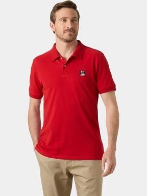 Helly Hansen Messina Graphic Fitted Polo férfi galléros póló piros színben 1