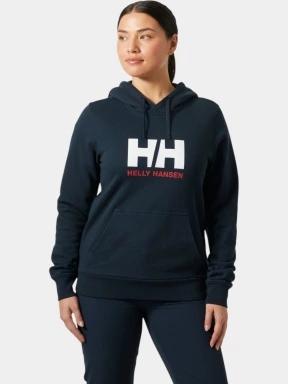 Helly Hansen W Hh Logo Hoodie női kapucnis pulóver sötétkék színben 1