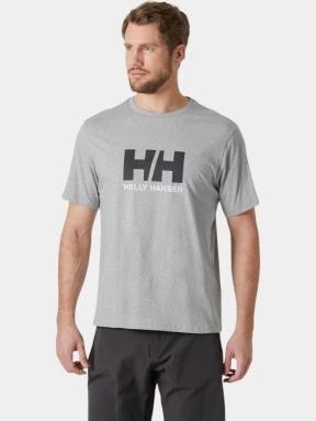 Helly Hansen Hh Logo T-Shirt 3.0 férfi rövid ujjú póló szürke színben 1