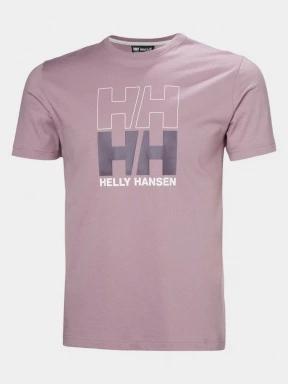 Helly Hansen Core Graphic T 2.0 férfi rövid ujjú póló lila színben 1