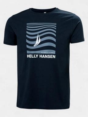 Helly Hansen Shoreline T-Shirt 3.0 férfi rövid ujjú póló sötétkék színben 1