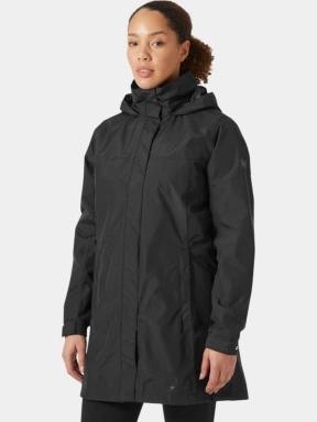 Helly Hansen W Aden Long Coat női esőkabát fekete színben 1