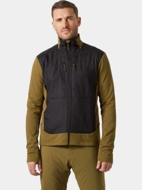 Helly Hansen Versalite Hybrid Fleece Jacket férfi hibrid felső oliva színben 1