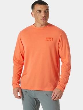 Helly Hansen Skog Graphic Ls Tee férfi hosszú ujjú póló narancssárga színben 1