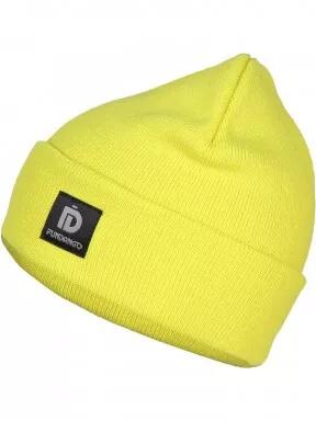 Fundango Nahu Beanie kötött sapka sárga színben 1