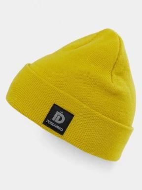 Fundango Nahu Beanie kötött sapka sárga színben 1