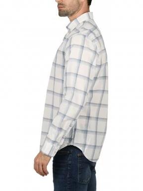 Timberland LS Strtch Poplin Check férfi hosszú ujjú ing fehér színben 3